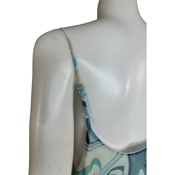 Rue 21 Blue Swirl Sleeveless Sheath Dress Lined Adjustable Straps Size 2X - Picture 6 of 10